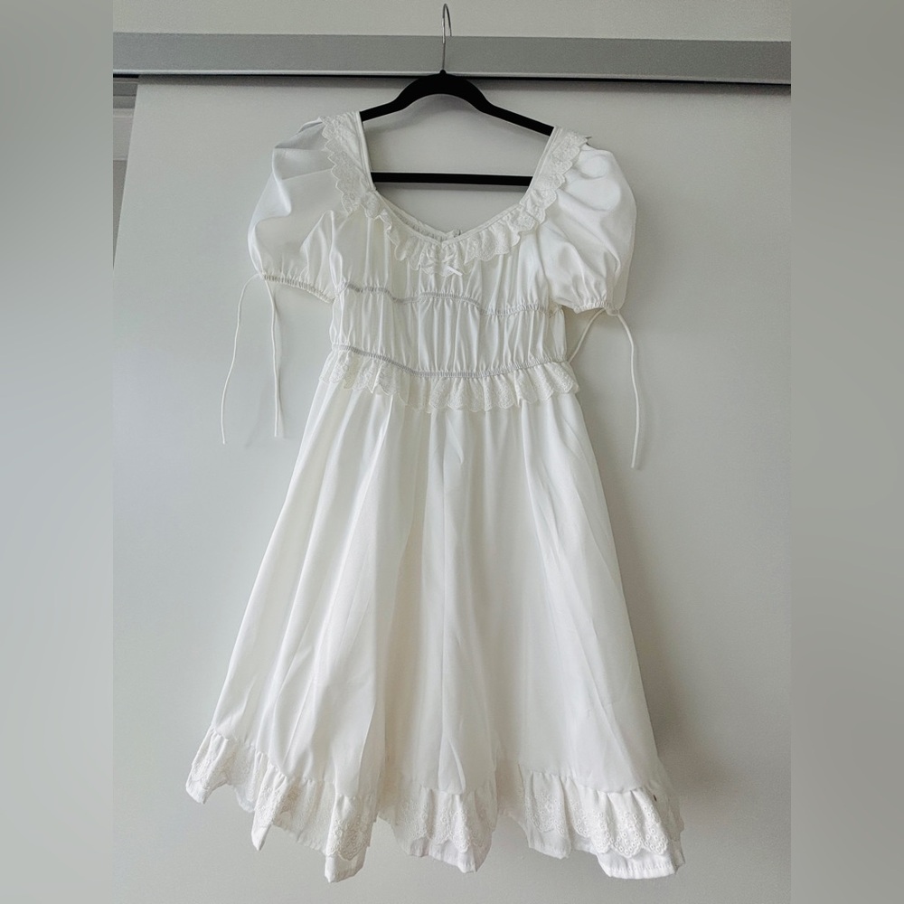 Coquette white Dress